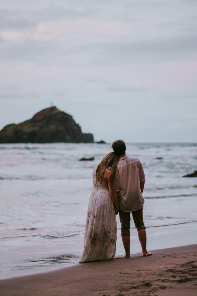 Maui Hawaii Koki Beach Elopement Destination Wedding 