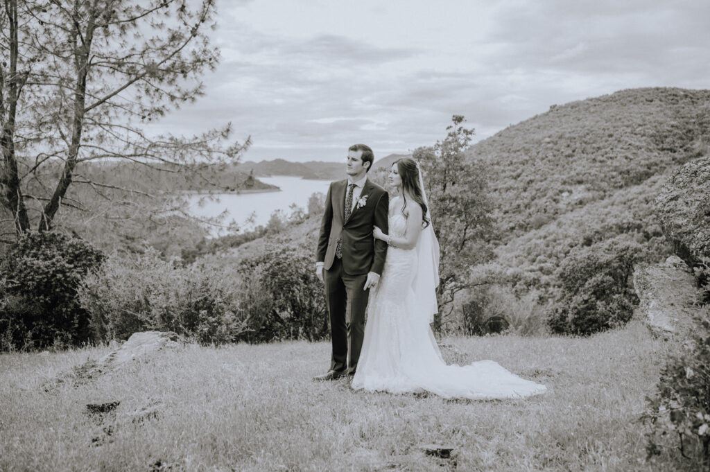 sonora california black and white wedding photography