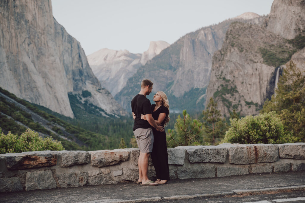 tunnelview yosemite national park engagement and surprise proposal photography