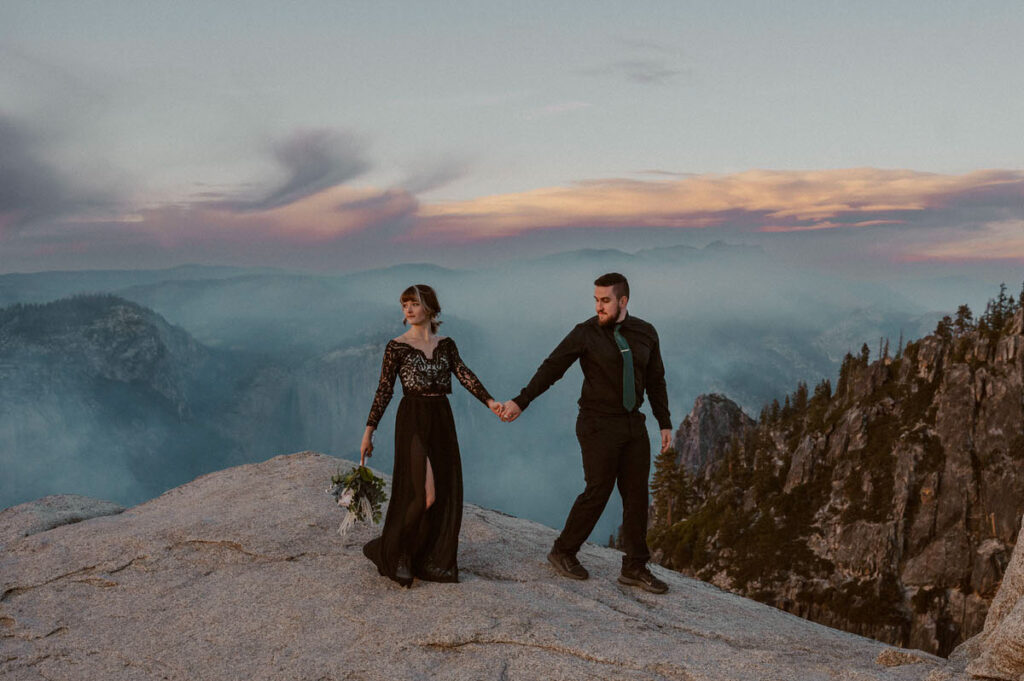 Taft Point Yosemite Elopement Wedding Photographer