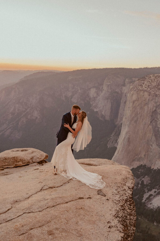 Taft Point Yosemite Elopement Wedding