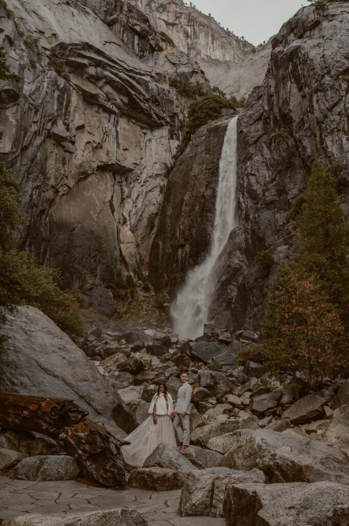Lower Yosemite Falls Elopement Photography