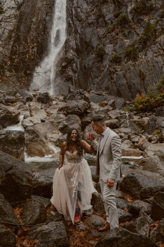 Bride and Groom in Yosemite